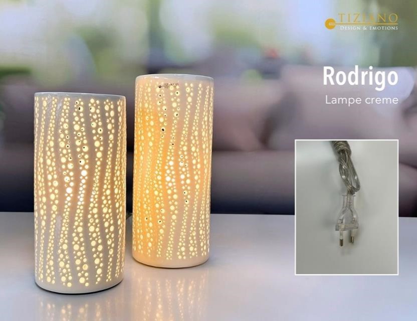 Tiziano Lampe Rodigo creme 