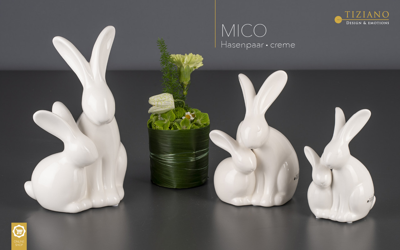 Tiziano Hasenpaar Mico creme Ostern 793411