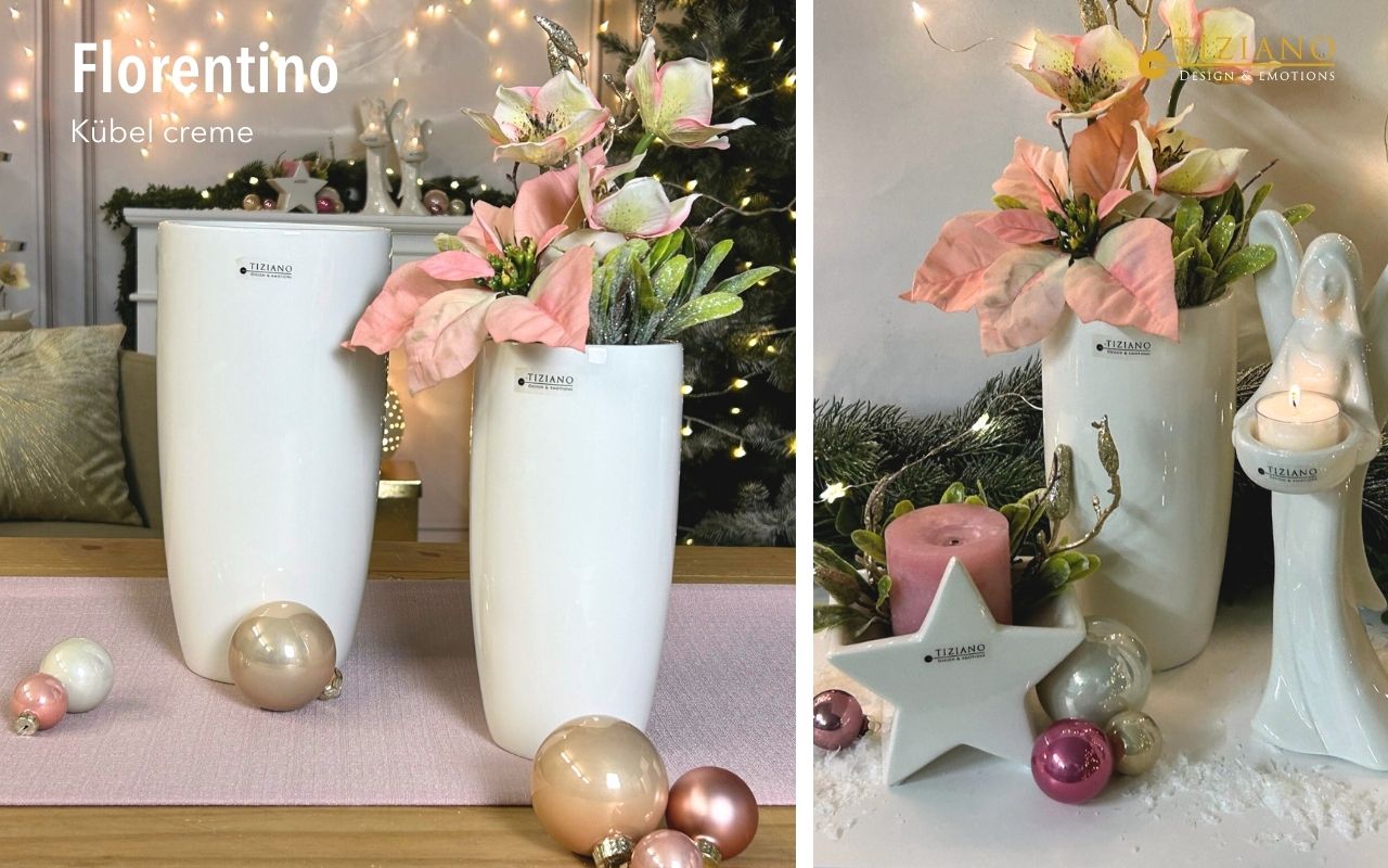 Tiziano Vase Florentino creme