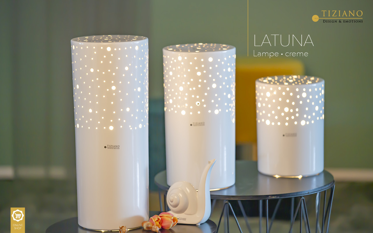 Tiziano Lampe Latuna creme