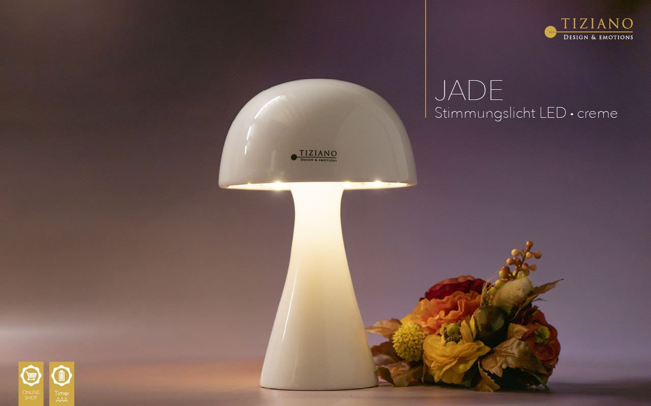 Tiziano Stimmungslicht Jade LED creme (Timer+Fernbedienung) 744161-20